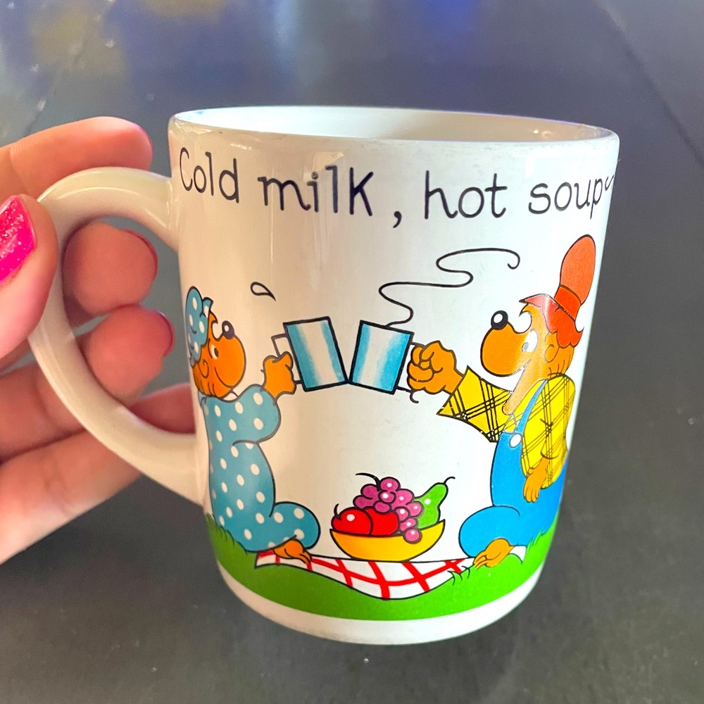 Vintage 1987 The Berenstain Bears Mug Cup Princess House Exclusive Ceramic